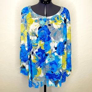 - Charter Club Petite Floral Print Blouse